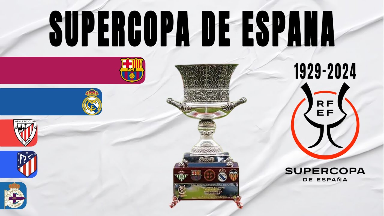 Supercopa de España All Winners (1941-2024) | Spanish Super Cup