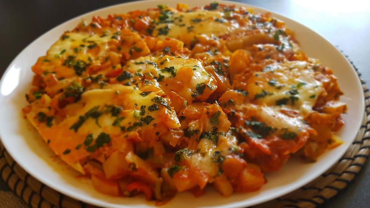 #وجبة_غذاء_أو_عشاء# وجبة غذاء أو عشاء تحفة في 10 دقائق في المقلاة بمكونات بسيطة😋اقتصادية و ساهلة👌