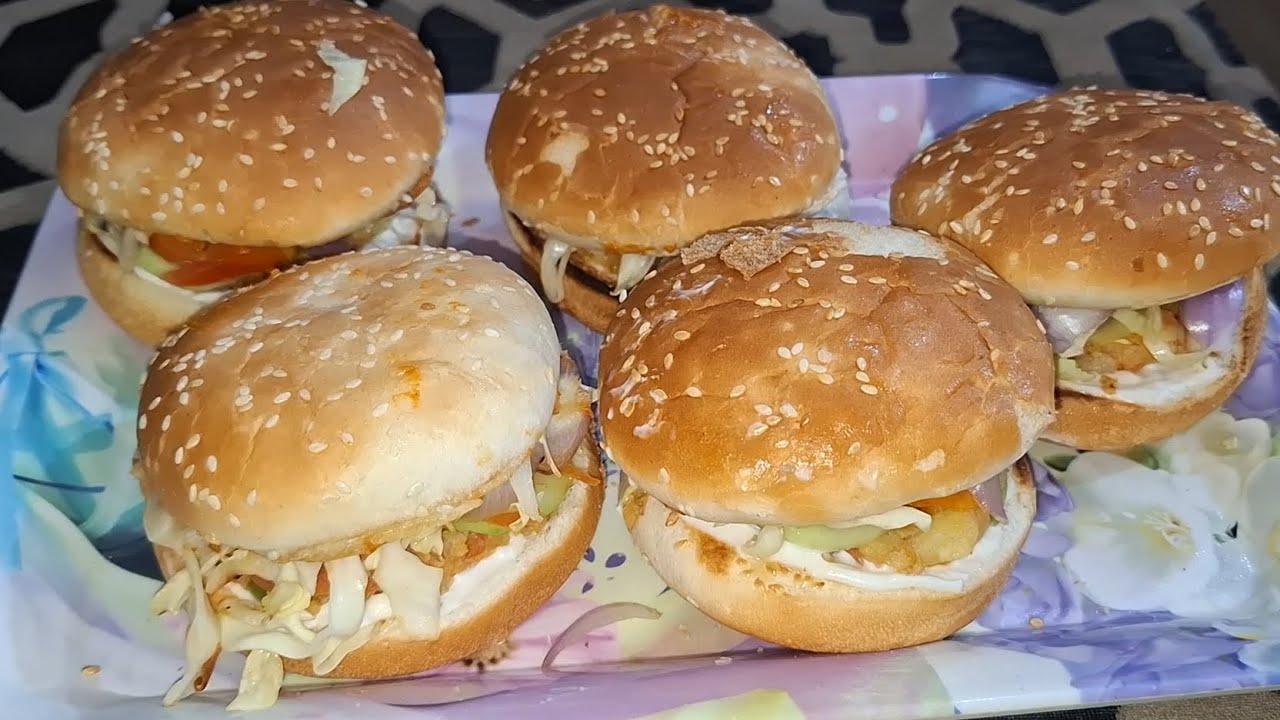 Indian Style Aloo Tikki Burger | Crispy, Spicy & Delicious | burger for kids lunchbox