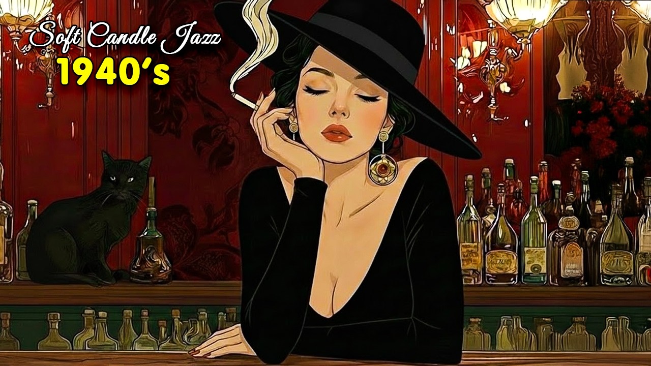 1940's Vintage Jazz Playlist - Cozy Nostalgic Jazz Classics | Soft Candle Jazz