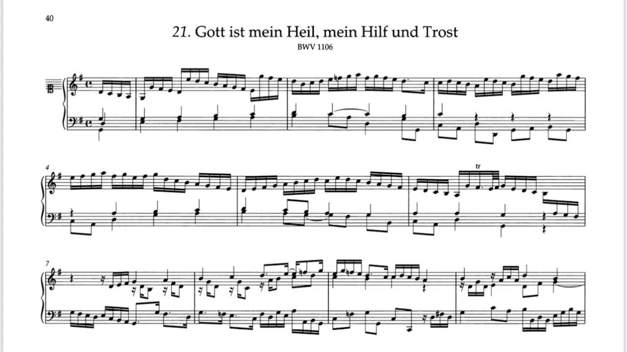 J. S. Bach - Gott ist mein Heil, mein Hilf und Trost   BWV 1106