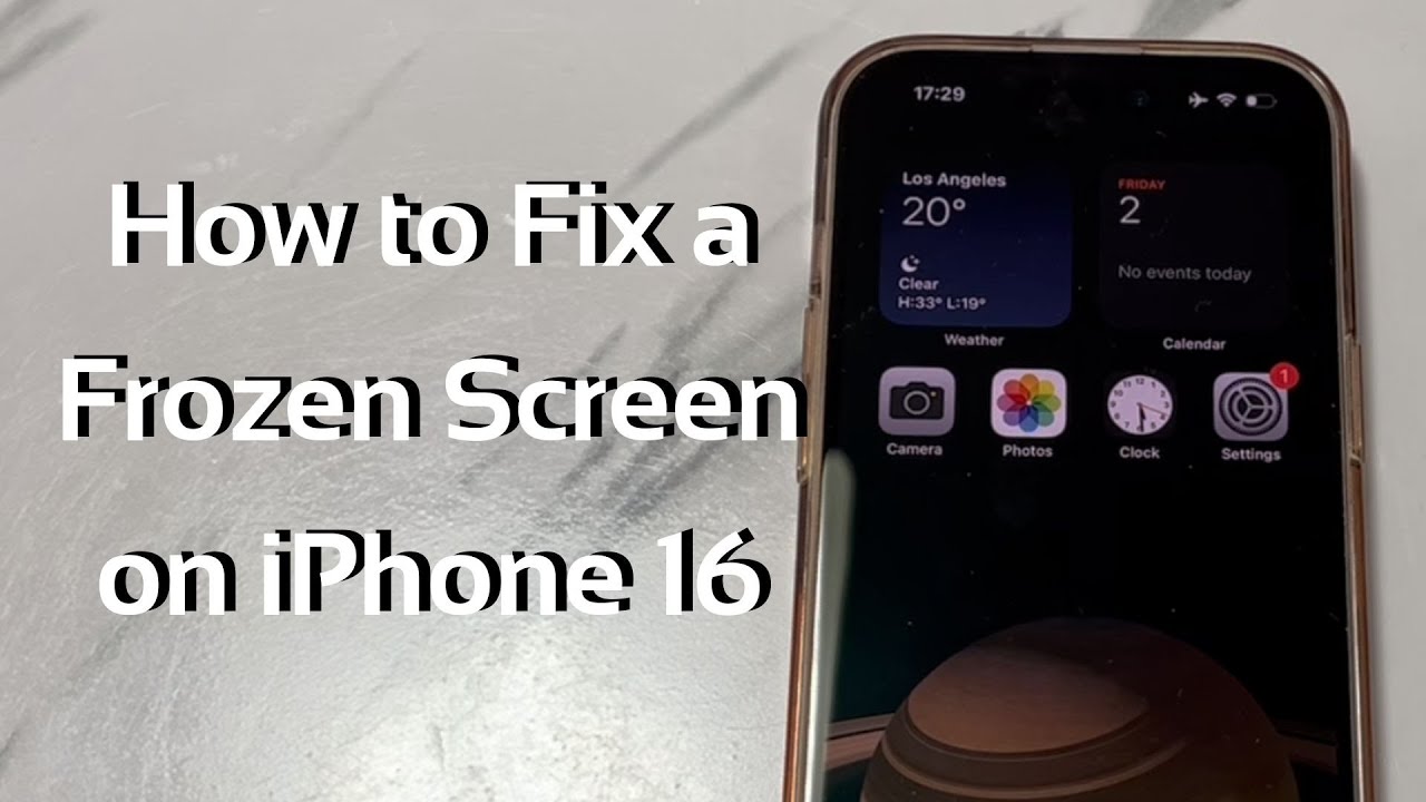 How to Fix a Frozen or Unresponsive Screen on iPhone 16 (Plus) or iPhone 16 Pro (Max)