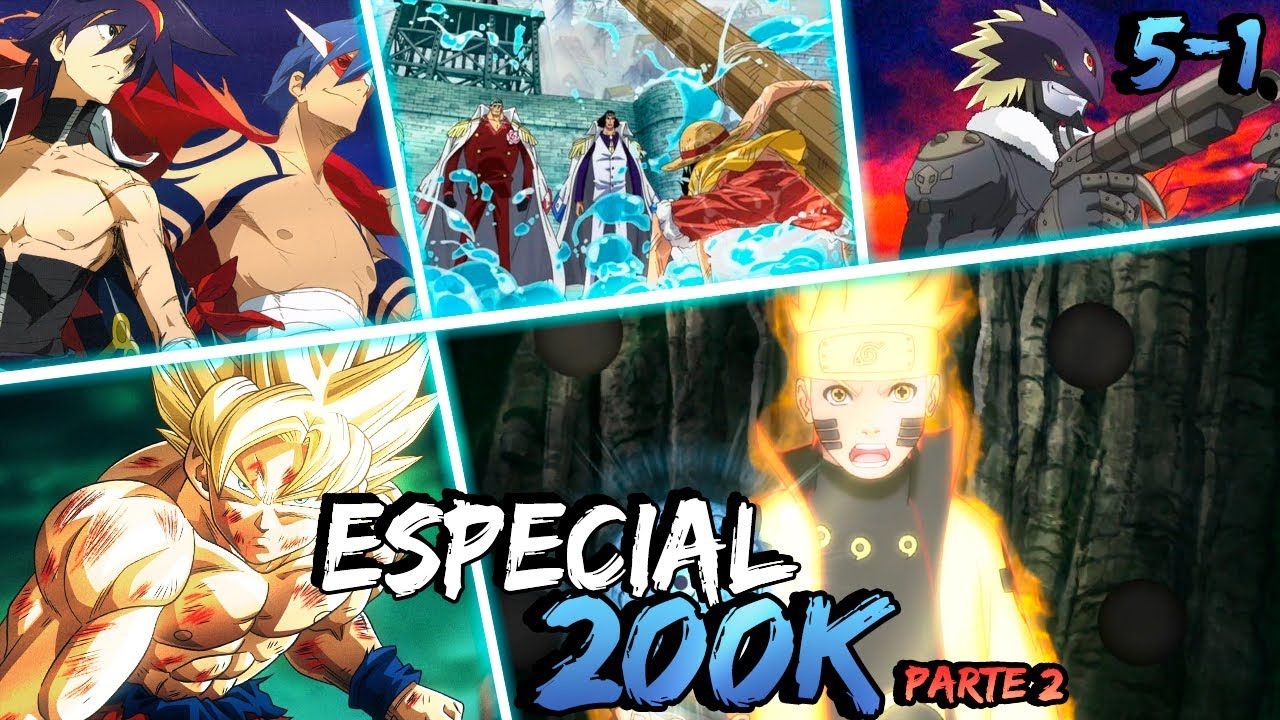 TOP 5 mis ANIMES FAVORITOS de TODOS los TIEMPOS | Especial Beelce 200k 2/2