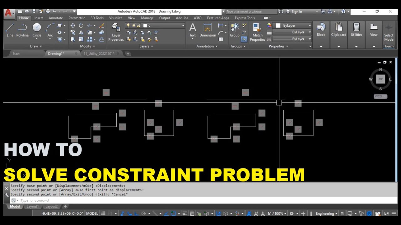 How to solve or delete constraints problem in AutoCAD