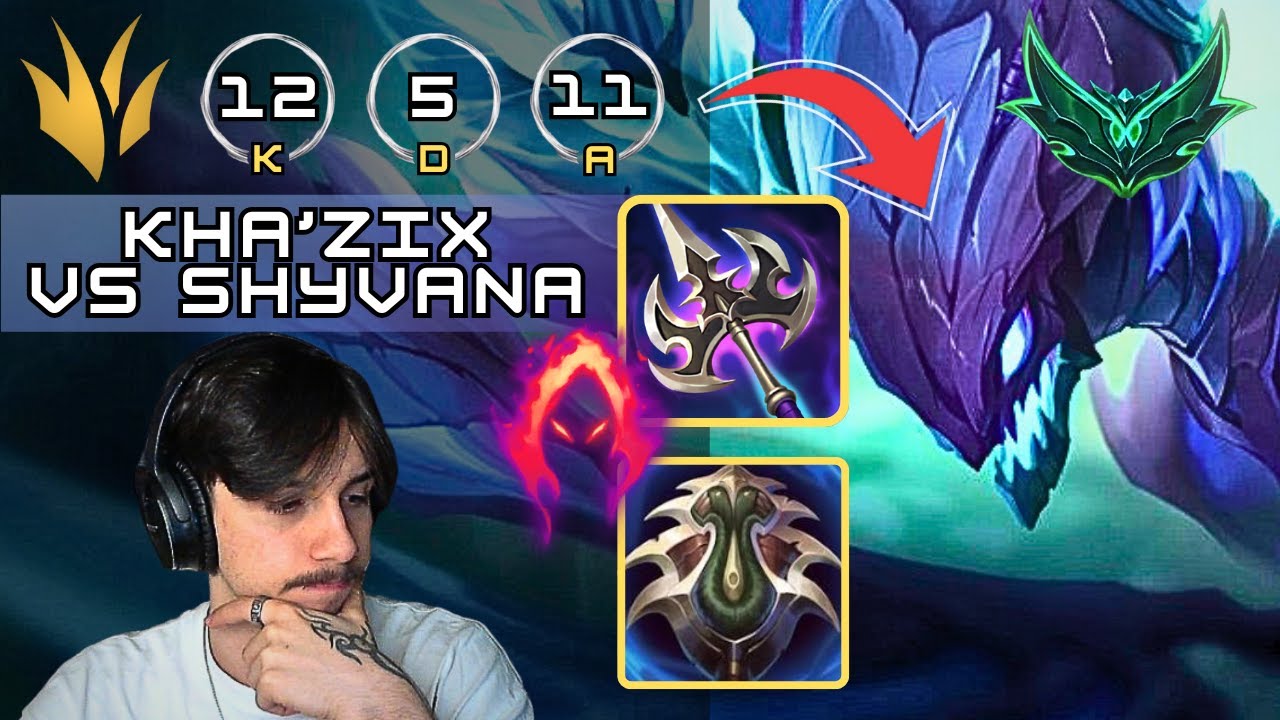 KHA'ZIX SEASON 16 JUNGLE CARRY vs SHYVANA (DUOQ FT. SUPA)
