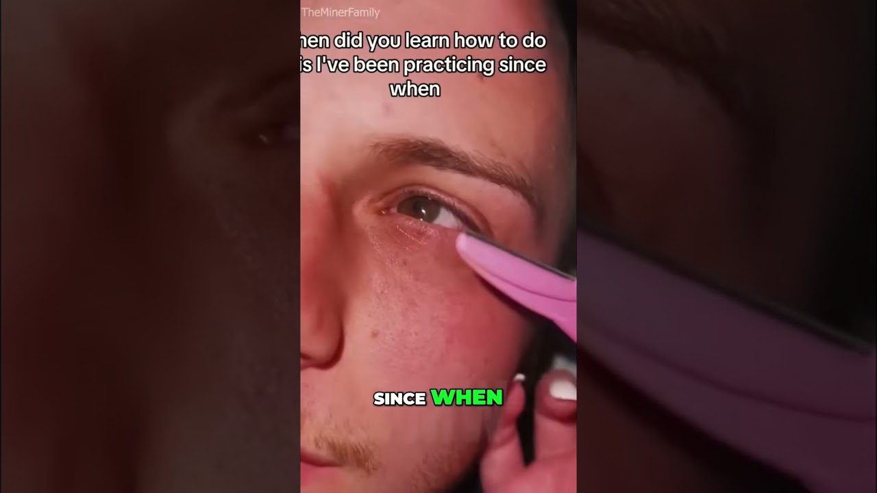 Man Gets Eyebrows Shaped By Girlfriend - Hilarious Reveal! 