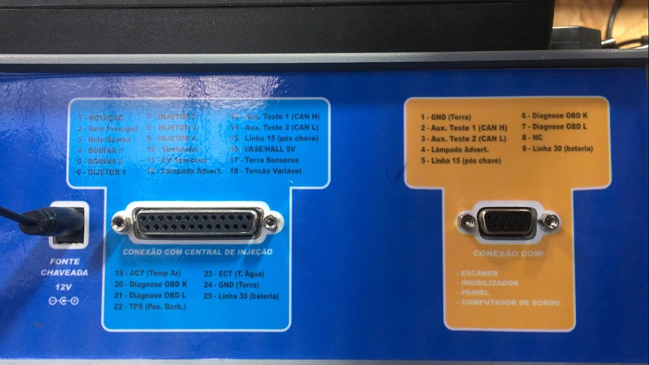 Como ligar o Giga digital no simulador de ecu (passo a passo)