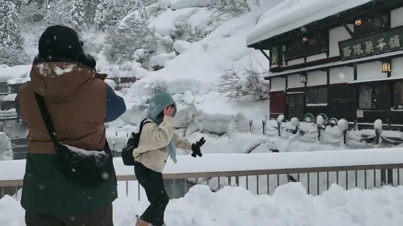 大雪紛飛的「銀山溫泉」~日本山形縣2026.01.23