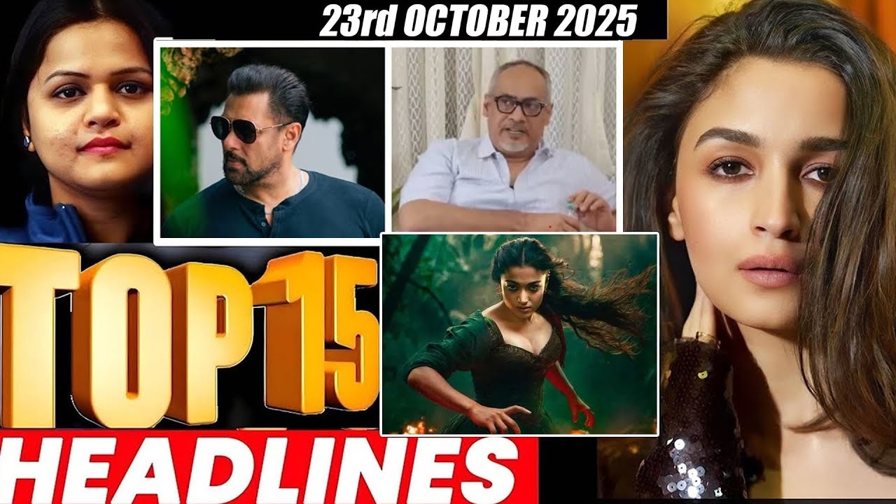 Top 15 Big News of Bollywood | 23rd OCTOBER   2025 | Salman Khan , Ramayana, Sunny Deol, Amir Khan