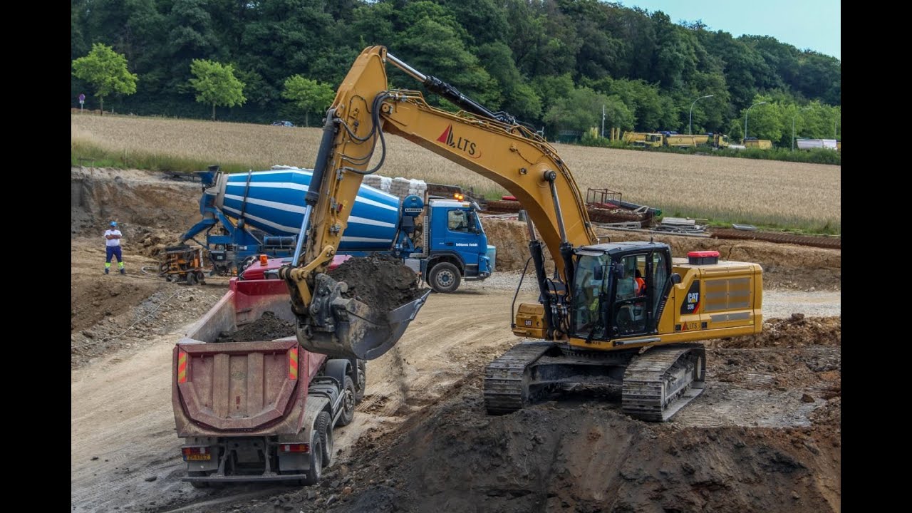 Basement excavation with Cat 336 next generation