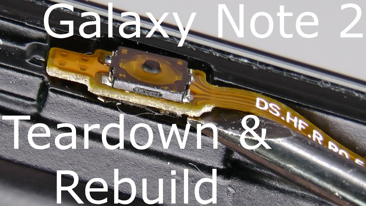 Galaxy Note 2 Disassembly & Assembly - Screen and Case Replacement - Drop Test Repair