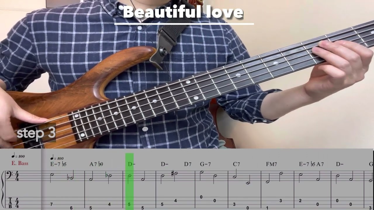 Beautiful love bass solo and walking