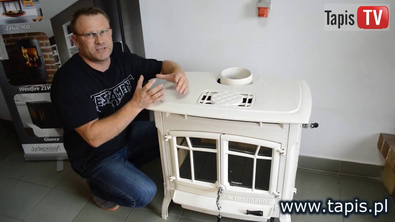 TAPIS TV - ŻELIWNE EMALIOWANE PIECE KOMINKOWE HERGOM - BENNINGTON - KOMINEK ŻELIWNY EMALIOWANY