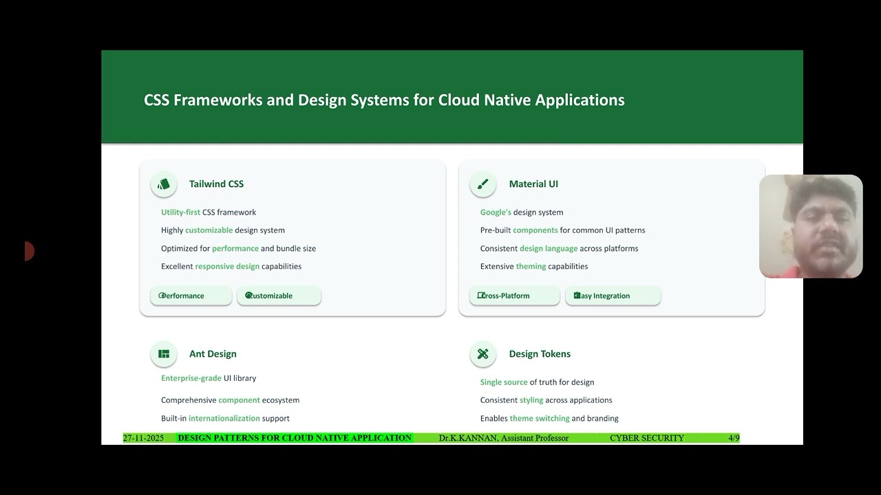 Selecting Front end Technologies in Cloud Application|Cloud Native Applications|SNS Institutions 