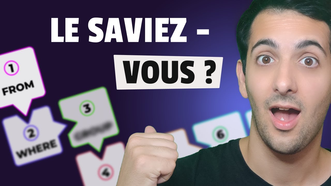 L'Ordre d'Exécution d'une Requête SQL (la base de l'optimisation SQL)