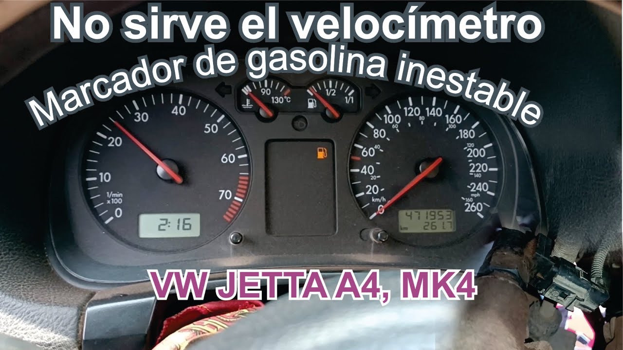 Jetta A4 no marca la velocidad y la aguja de la gasolina se baja sola, puede ser un fusible