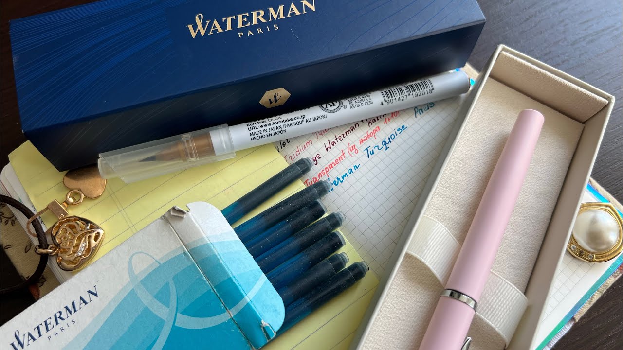 Перьевая ручка WATERMAN - обзор ручки и чернил #waterman #fountainpen #pen #перьеваяручка