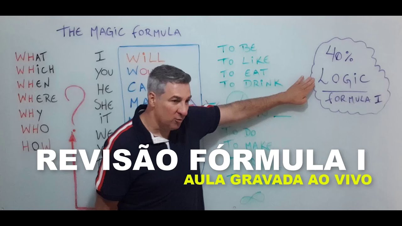 FÓRMULA MÁGICA I - AULA GRAVADA NA TRANSMISSÃO AO VIVO