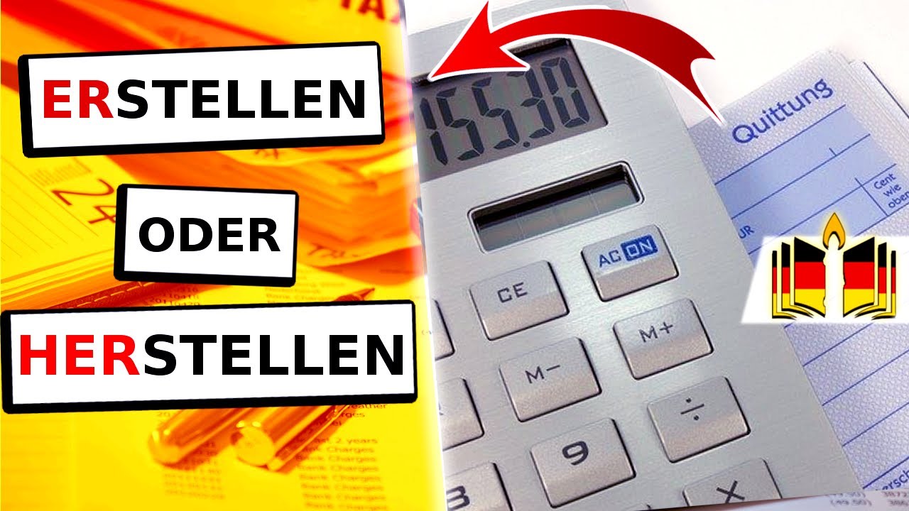 إكتشف اللغة الألمانية ?herstellen oder anfertigen