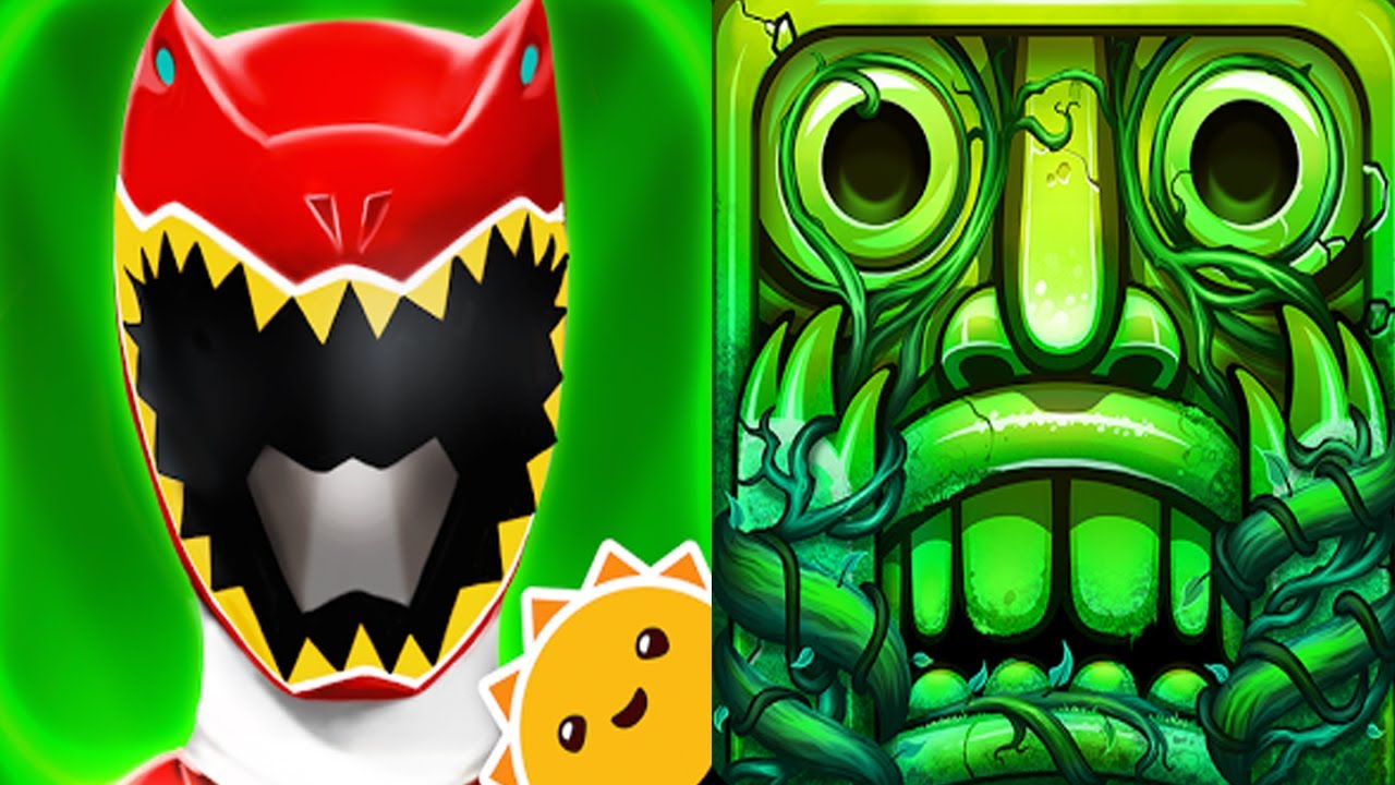 Power Rangers Dino Charge Rumble VS Temple Run 2 Gameplay