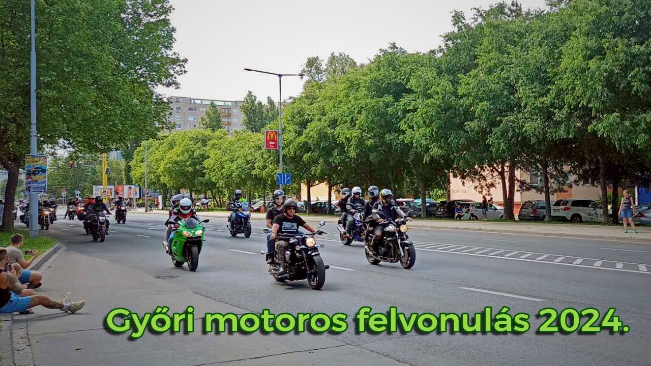 Győri motoros felvonulás 2024. (teljes konvoj)