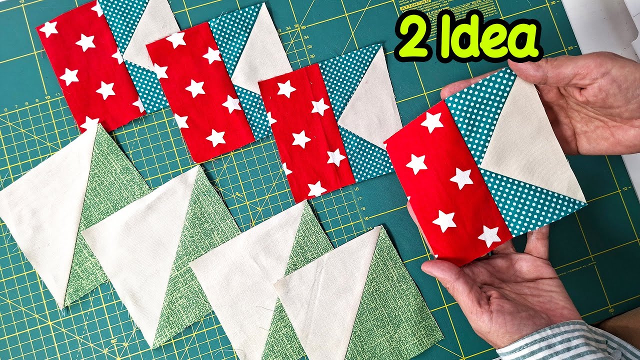 Beginner-Friendly Christmas Patchwork Anyone Can Sew🌺2 Ideas