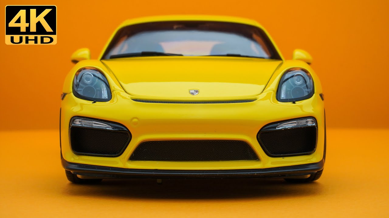 Porsche Cayman GT4, 4K UHD - 1/18 Schuco