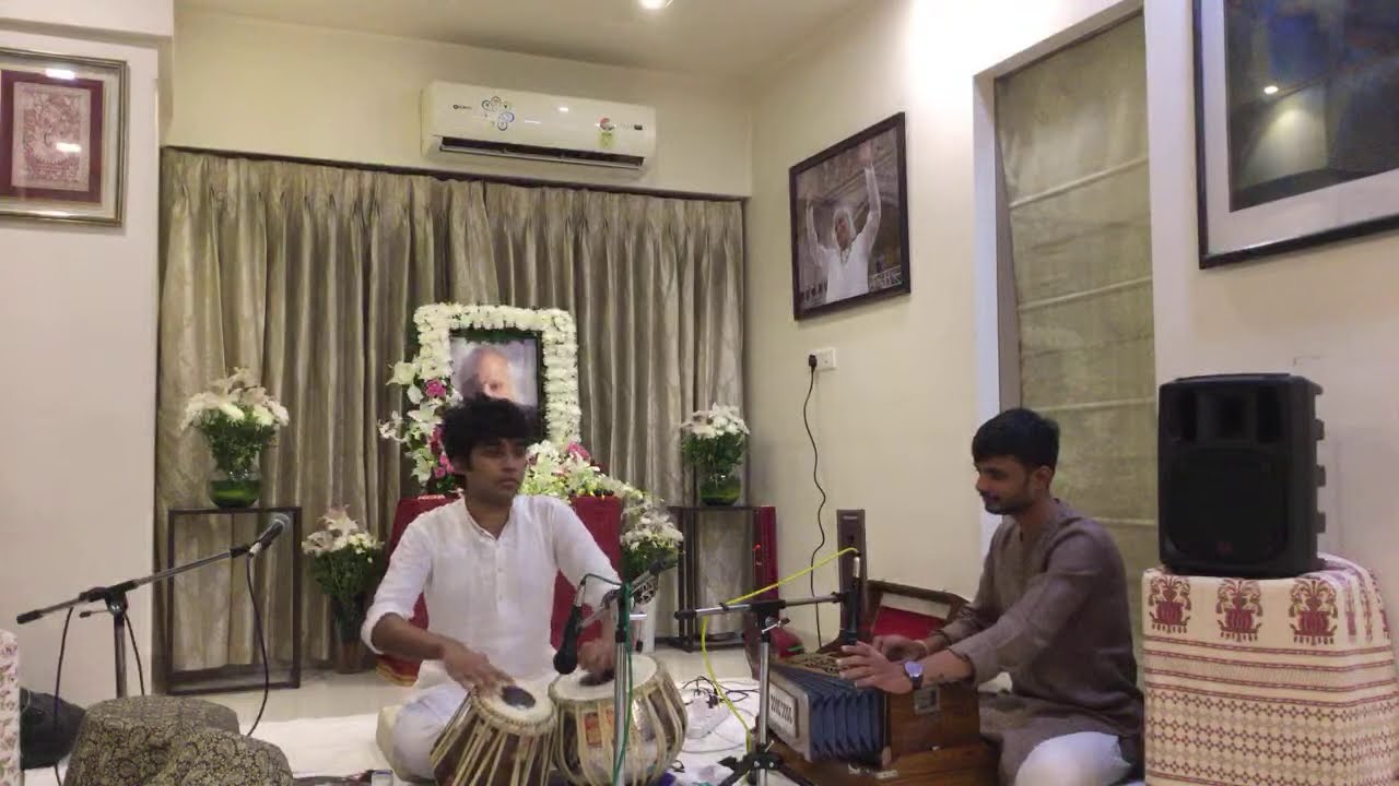 Musical Puja For Pandit Jasraj ji :- Perfomed by Ishaan Ghosh Tabla solo ......