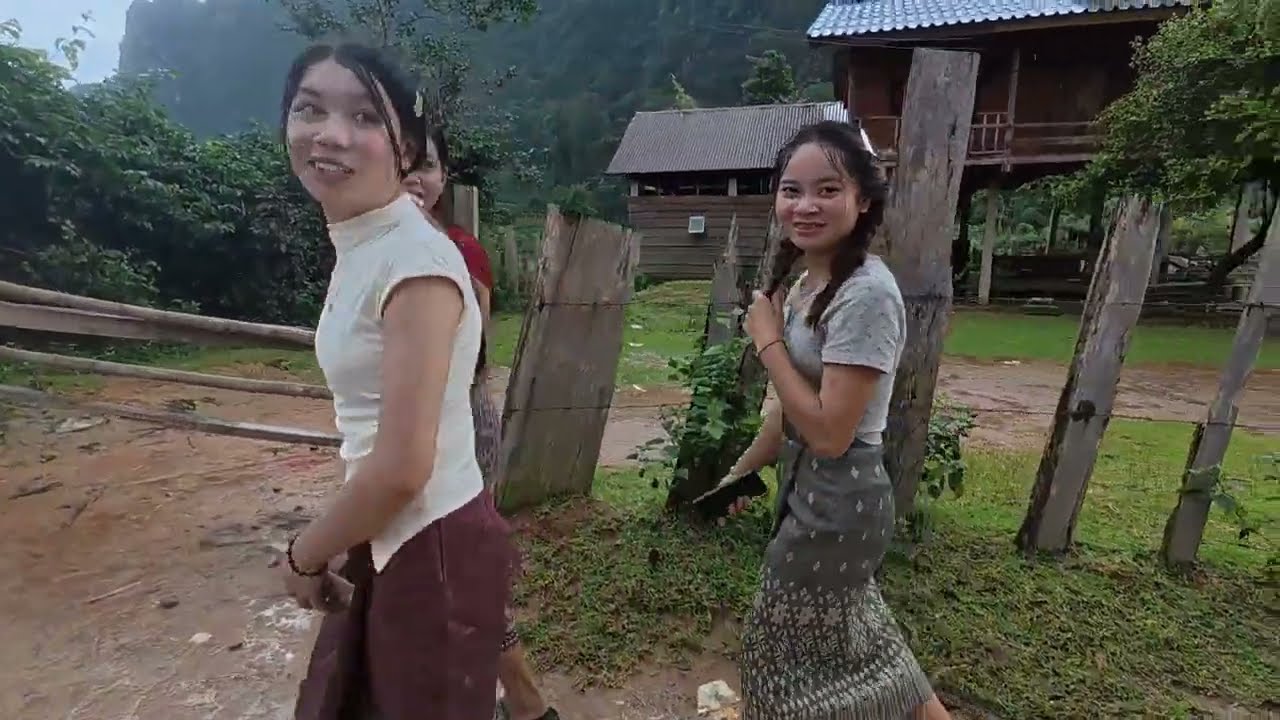 4สาว ยังไม่เคยผ่านมือชายใดมาก่อน ออนชอน วิถีชีวิตสาวลาว