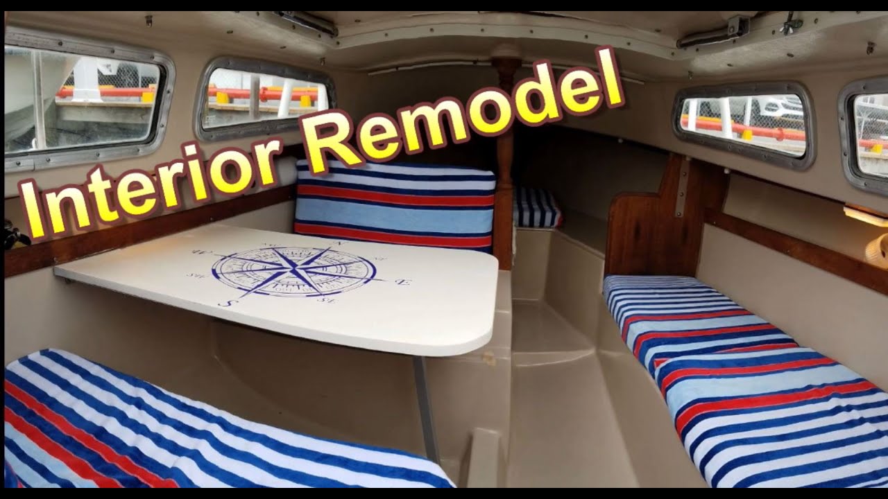 Новый интерьер парусной лодки Catalina 22!
