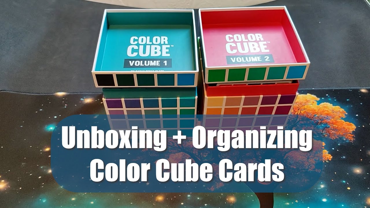 Organizing Color Cube Color Palette Cards