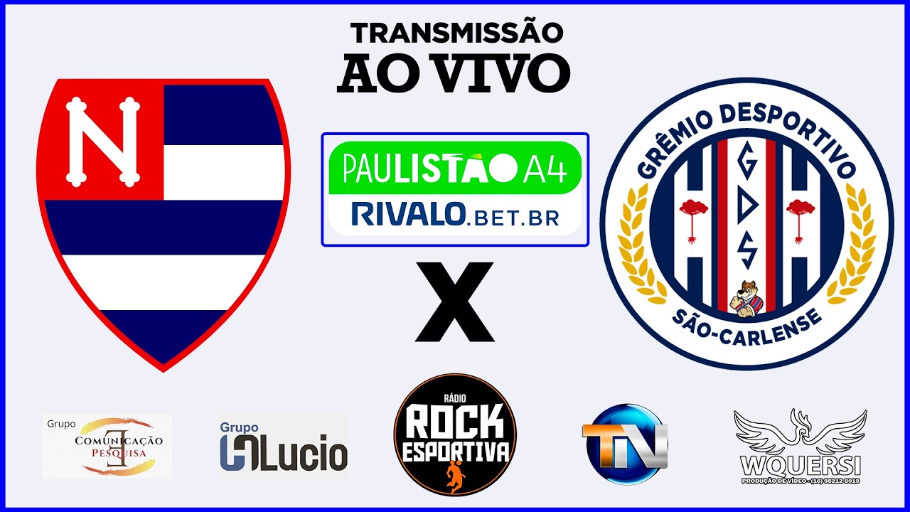AO VIVO - NACIONAL x GR&Ecirc;MIO S&Atilde;O-CARLENSE - CAMPEONATO PAULISTA S&Eacute;RIE A4 - 07/02/2026 - NARRA&Ccedil;&Atilde;O