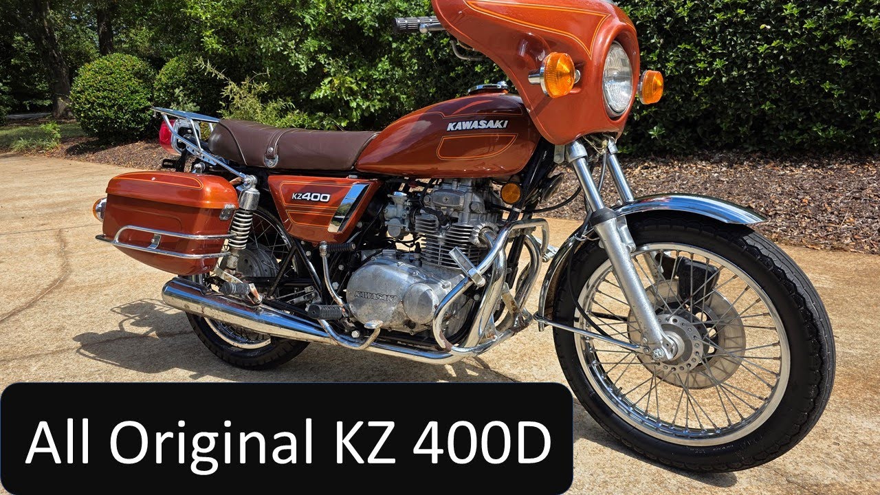 Kawasaki KZ 400D хранился 35 лет