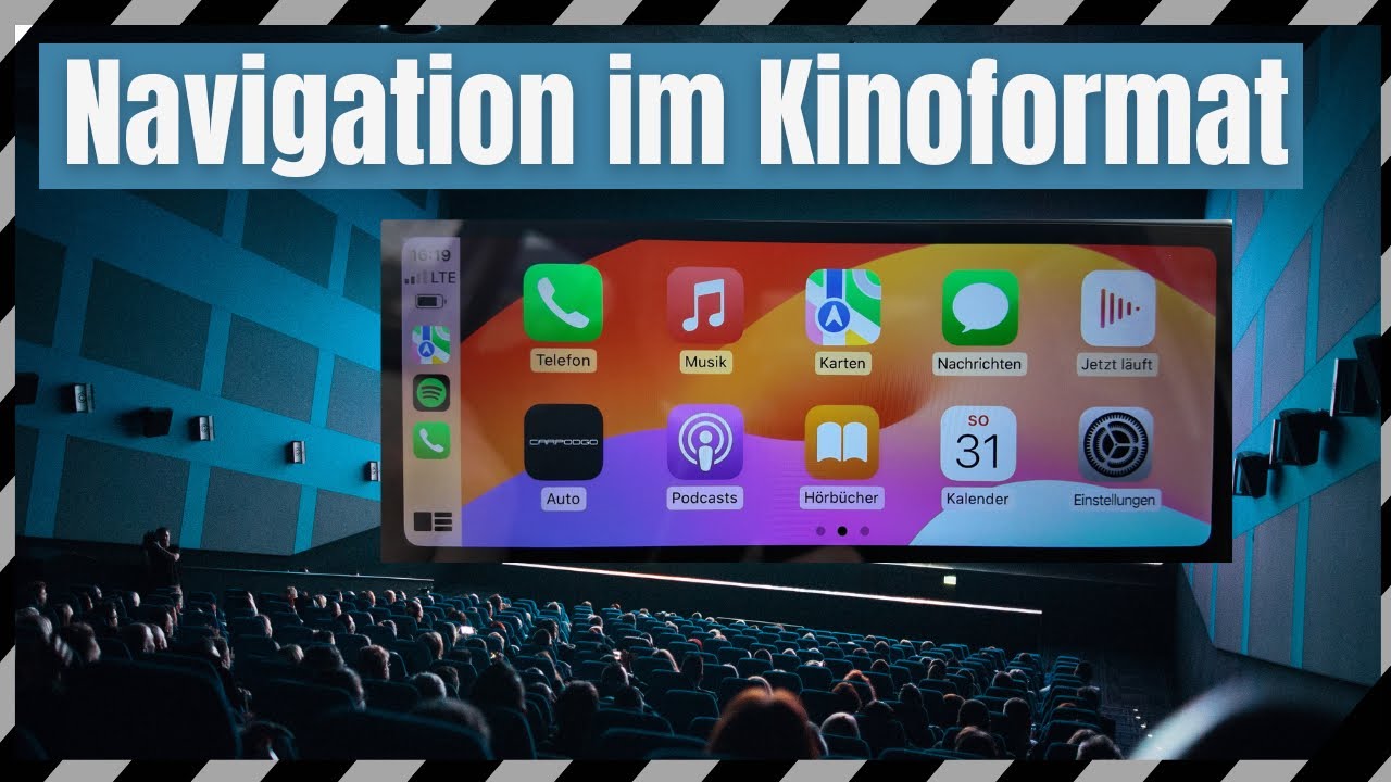 Navigation im Kinoformat! Für Apple CarPlay und Android Auto zum nachrüsten für alle PKW CarpodgoT3!