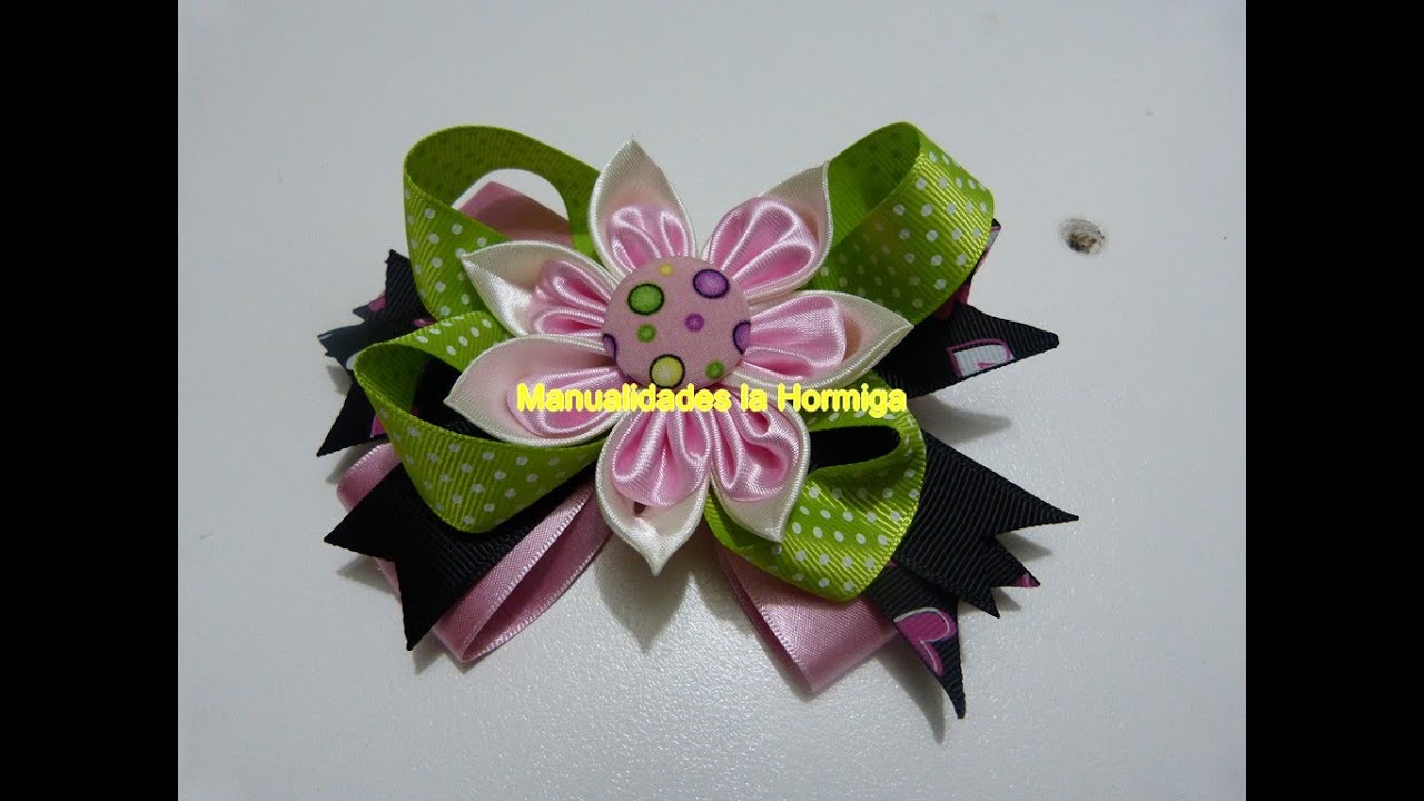 Como Hacer Flores de tela  y Moños Boutique,Boutique hairbow