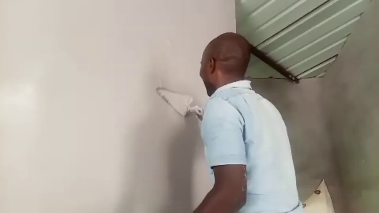 Estucando As Paredes Da Sala - Construindo Uma Casa🇦🇴