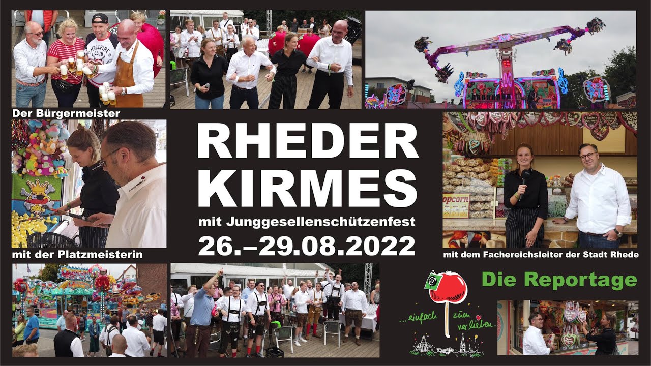 Reportage - Rheder Kirmes 2022 - Tour mit der Platzmeisterin, dem Fachbereichsleiter, Bürgermeister