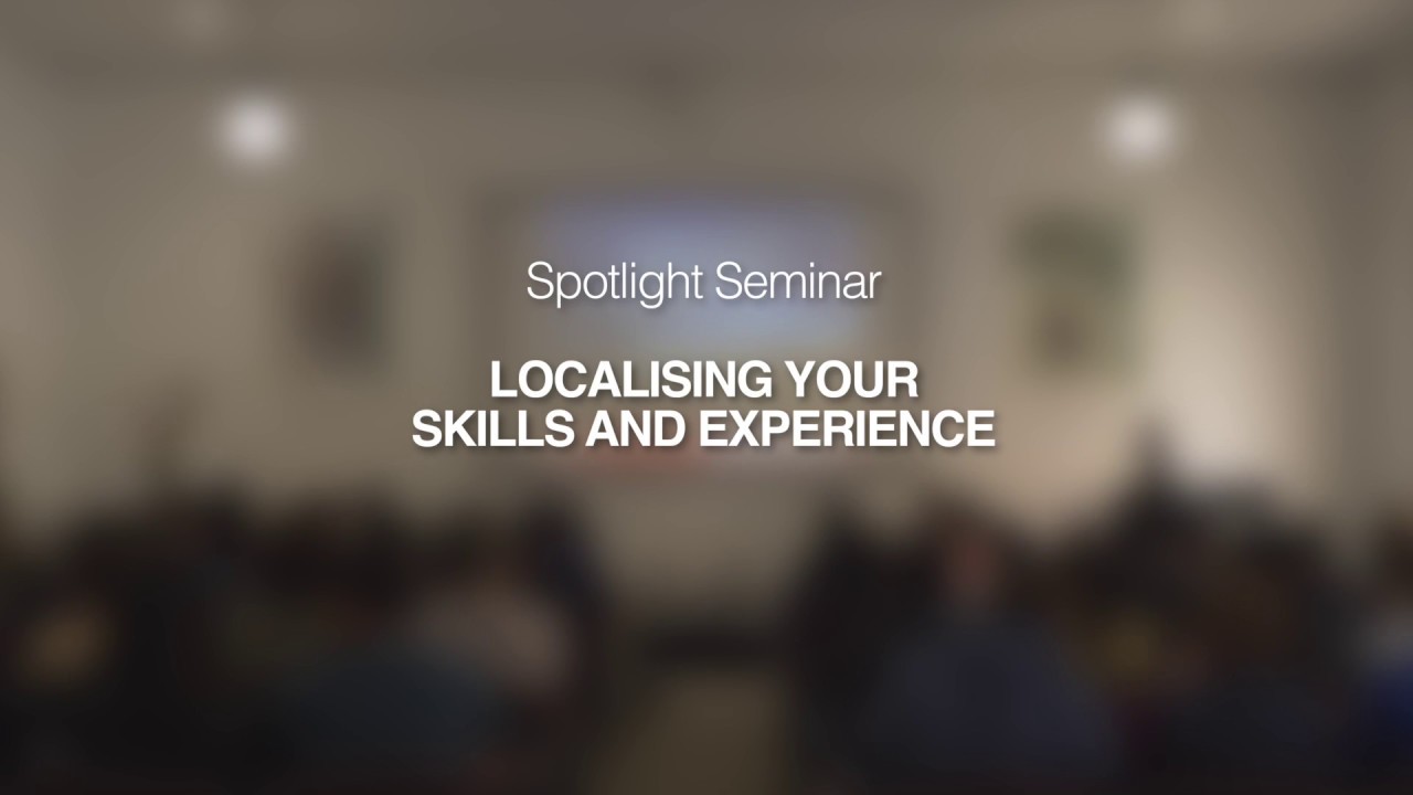 Immigration SA Spotlight Seminar - Localising your skills and experience  (FULL version)