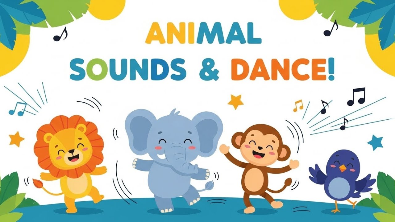 Animal Sounds and Dance 🐶🦁 | Fun Moves for Kids #TinyLifeTunes #kidsrhymes  #animalsongs