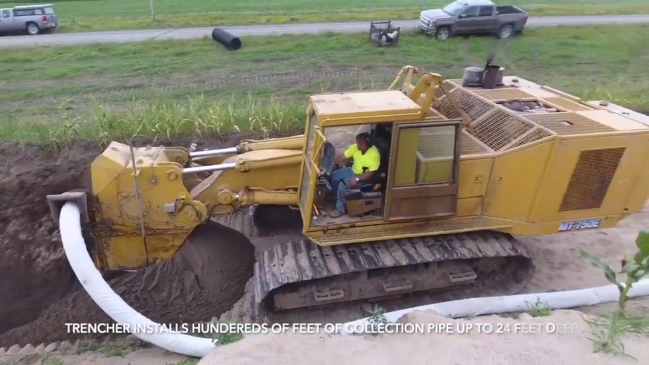 DeWind One-Pass Trenching  Large Volume Water Supply Systems