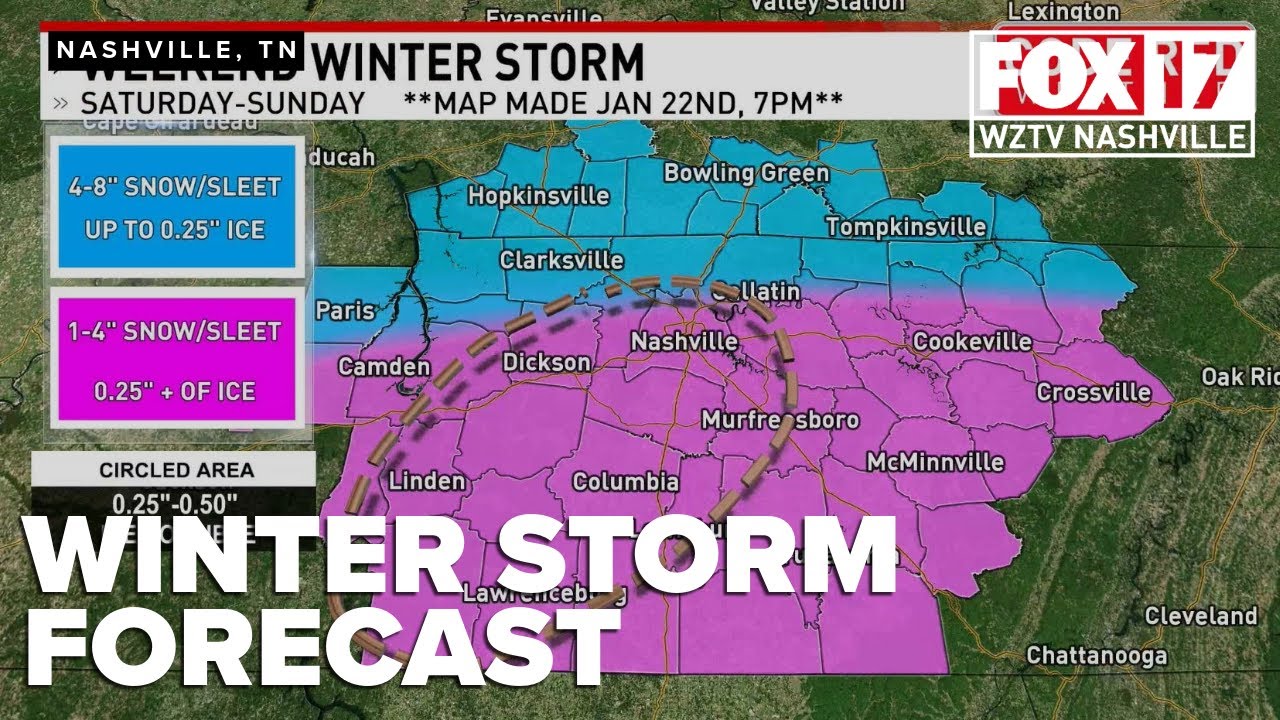 WINTER STORM ALERT: What to expect in Middle Tennessee and Southern Kentucky