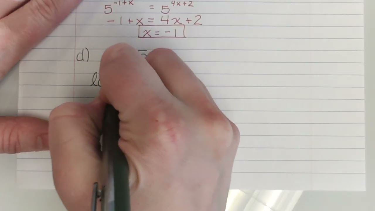 Algebra 2: 6.6 Day 1: Solving Exponential and Logarithmic Equations