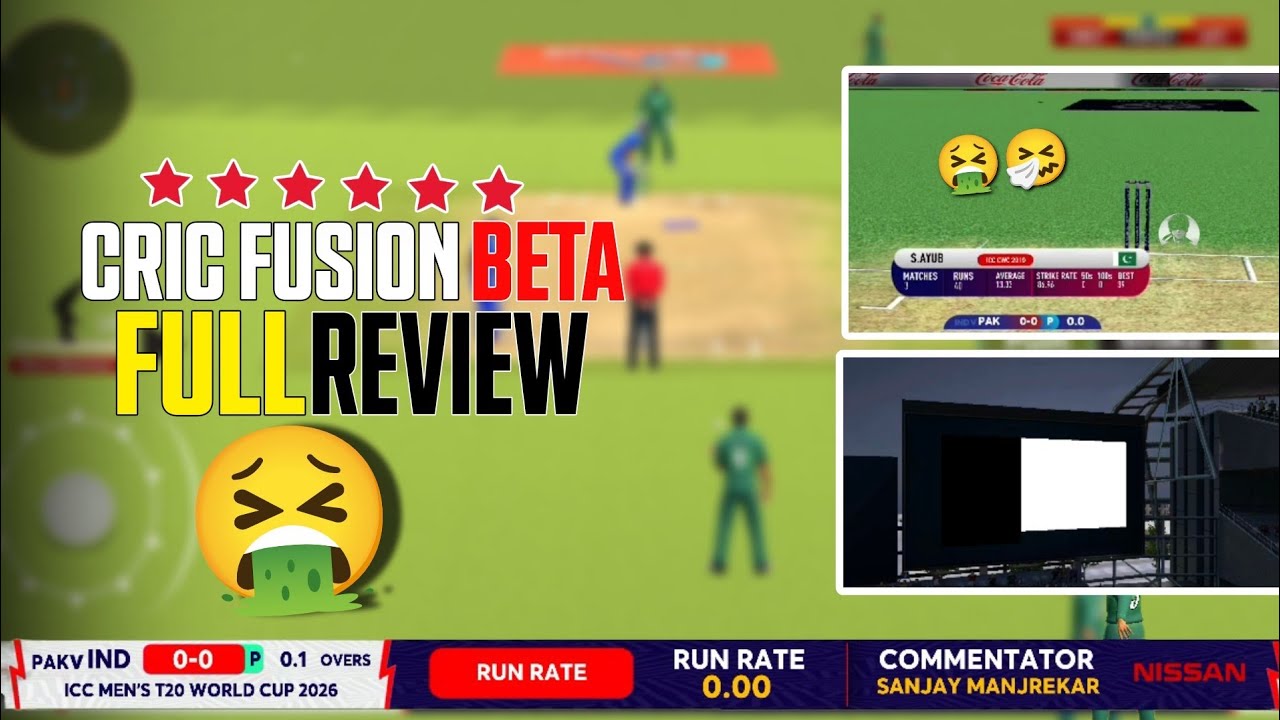 Cric Fusion Cricket Full Review 🔥 | Glitches Bugs & Real Gameplay 🎮 | Play With Shakoor