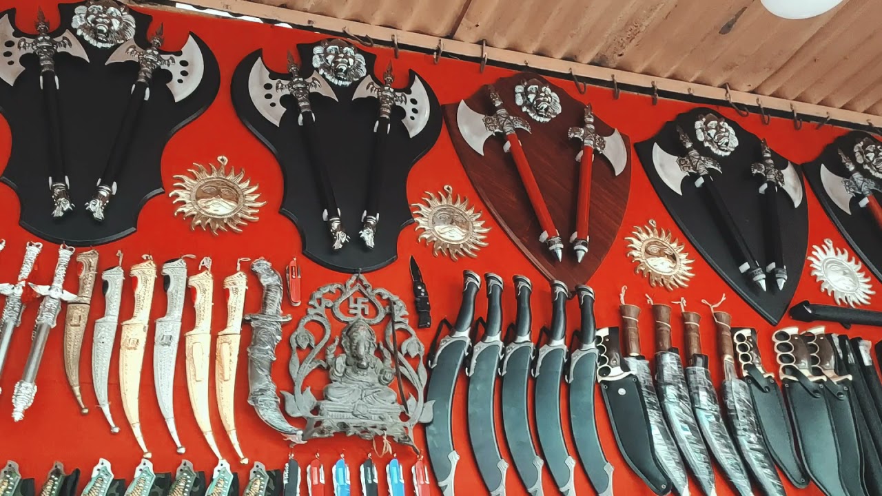 Indian Sword Market Pushkar New फिल्मी तलवारे,बंदुके,छुरा ,छुरी  Indian Weapones Market Rajasthan
