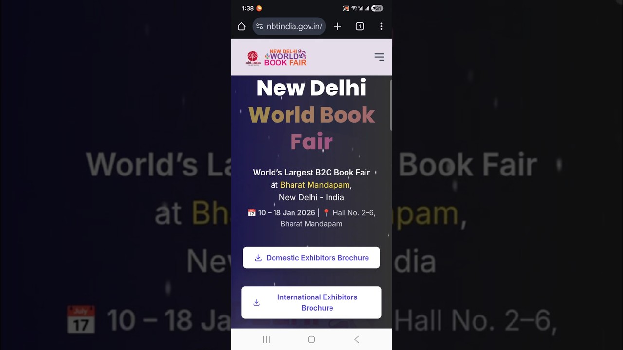 New Delhi India International (World) Book Fair 2026