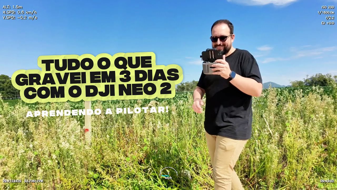 DJI NEO 2 - Tudo o que gravei nos três primeiros dias