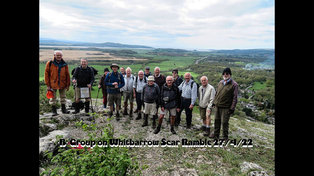 Sefton Road Ramblers  B Group on Whitbarrow Scar Ramble 27 4 22