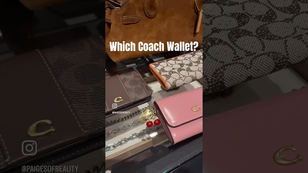 Выберите вместе со мной новый кошелек @coach ✨🤎 