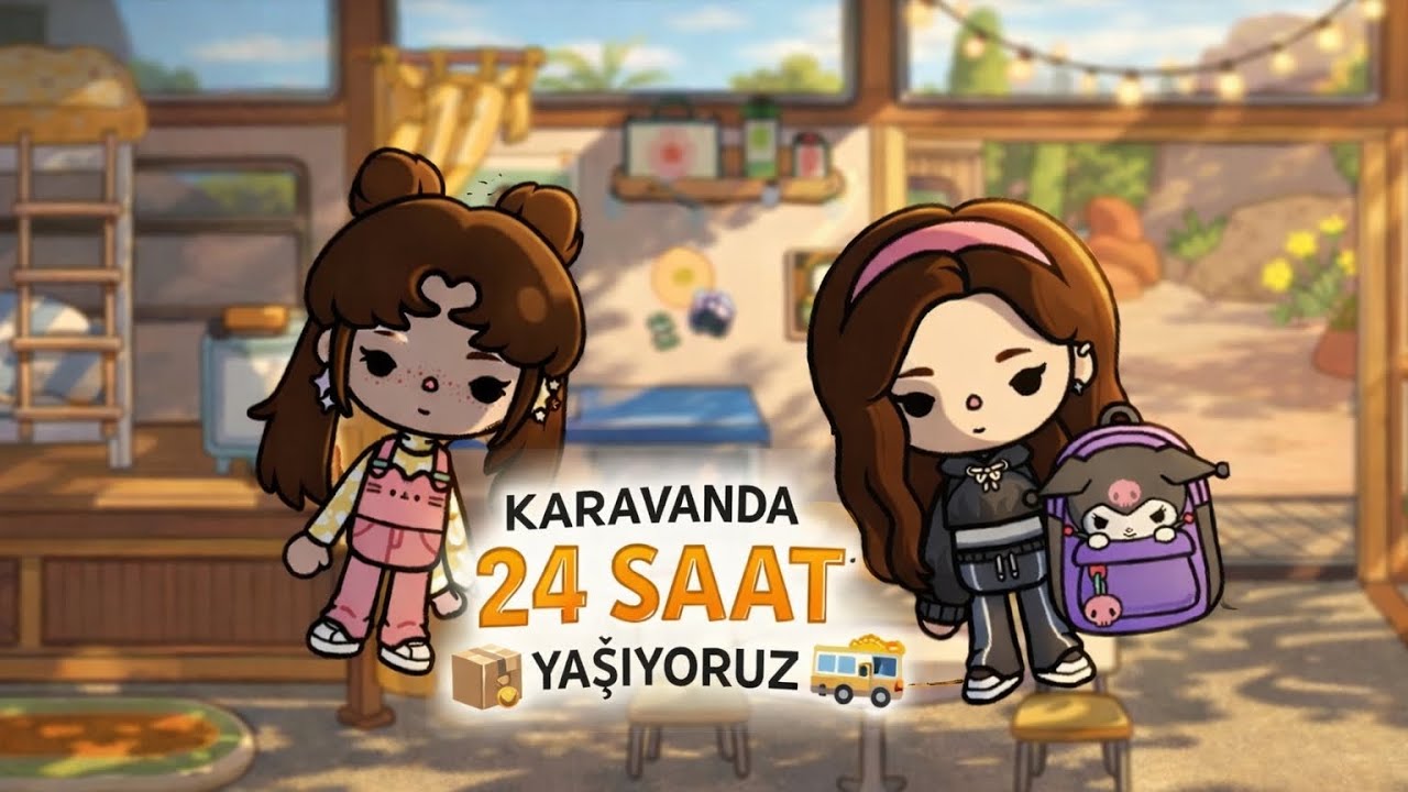 24 SAAT BOYUNCA KARAVANDA YAŞIYORUZ /TOCA BOCA/TÜRKÇE 