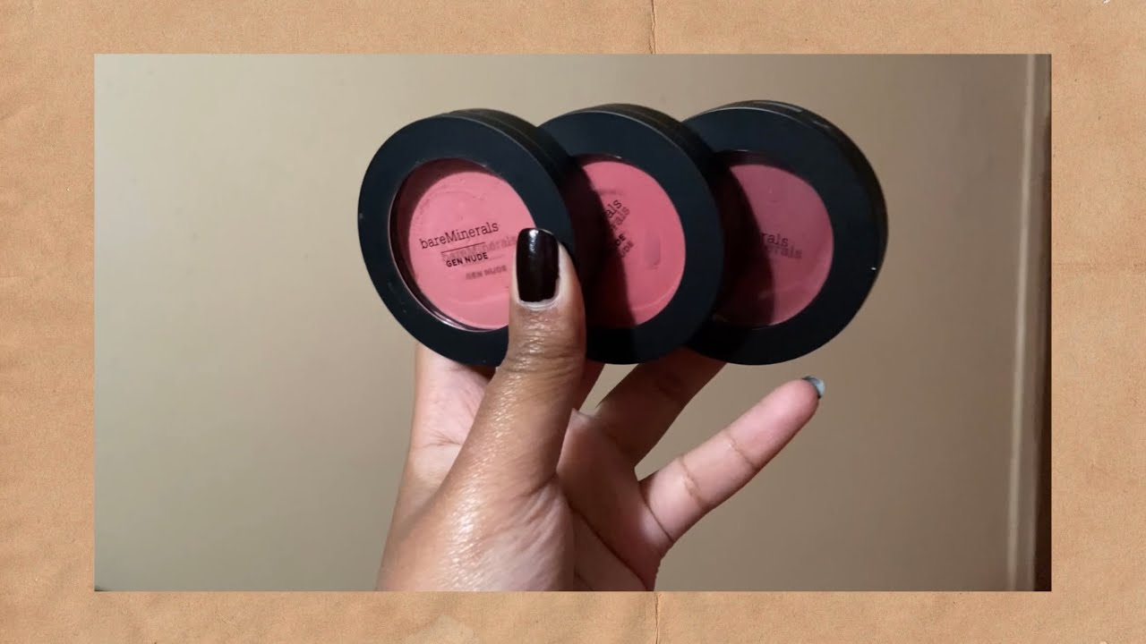 Bareminerals Gen Nude Blush in Call My Blush, On The Mauve & You Had Me At Merlot | Swatch & Review
